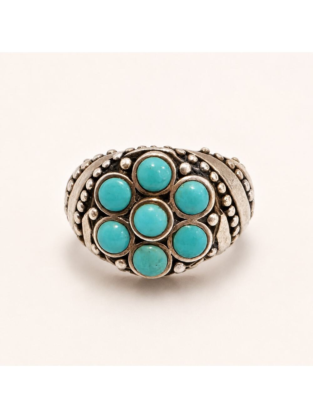 Vintage Barse Sterling Silver Turquoise Ring Size 6.5, Barse Thai Ring